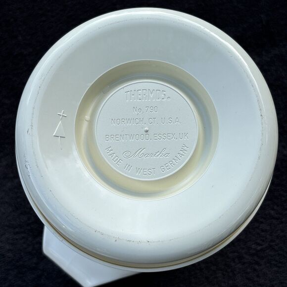 Vintage 1980s THERMOS Vacuum Insulated Carafe #790, Rainbow Stripe, West Germany - Picture 9 of 9